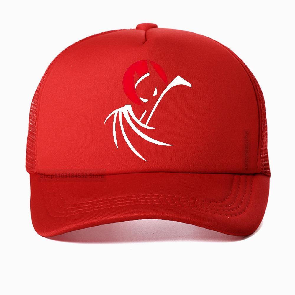 Bat Animated Series Baseball Cap Anime Unisex Fashion Street Style Mesh Hat Summer Adjustable Sun Snapback Hat