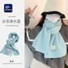 New Year's red knitted wool scarf girls winter new versatile Korean version high-end scarf Christmas