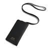 Pu Leather Glasses Storage Bag Solid Color Hanging Neck Eyeglasses Case  Travel