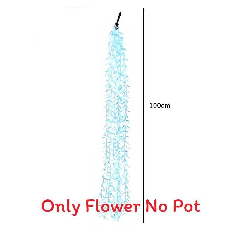 Green Babylonica Salix Plant For Home Event Decoration And Props Photography