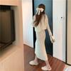 Pullover Sweater Knitted Sling Dress Set
