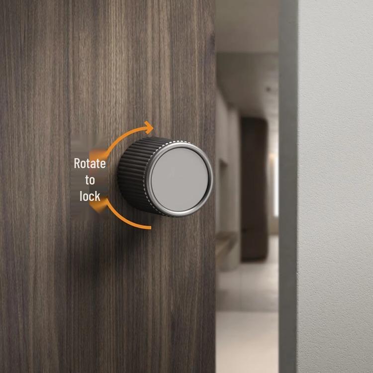 Kugelförmiges minimalistisches verstecktes Türschloss: Unsichtbar, abschließbar, einseitig für Schlafzimmer-Innenbereich, ohne Griff