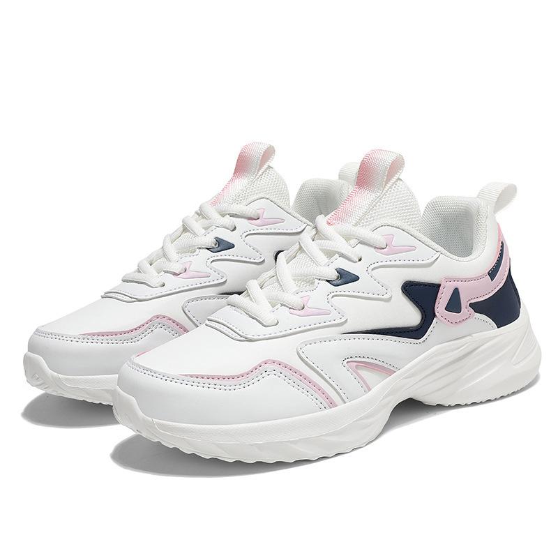 Platform Sole Fashion Trend Women's Shoes Autumn Leather Sports Shoes Casual Running Shoes Fitness Shoes