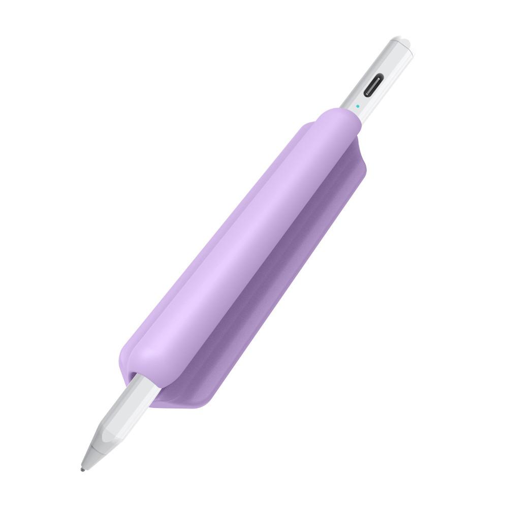 

Silicone Tablet Stylus Pencil Case Anti-loss Pen Clip Universal Pencil Holder фіолетовий