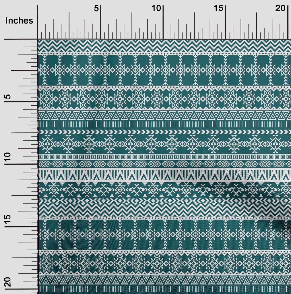 oneOone Cotton Flex Dark Chocolate Fabric Aztec Tribal Craft Projects Decor Fabric Printed By The Yard 40 Inch