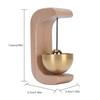Shopkeepers Bell Wood Brass Hanging Door Bell For Entry Door Restaurant Shop Home Refrigerator Pet Door