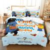 Die meisterhafte Katze ist heute wieder deprimiert Bettwäscheset Cartoon Anime Dreiteiliges Set Erwachsene Kind Schlafzimmer Bettbezugsets