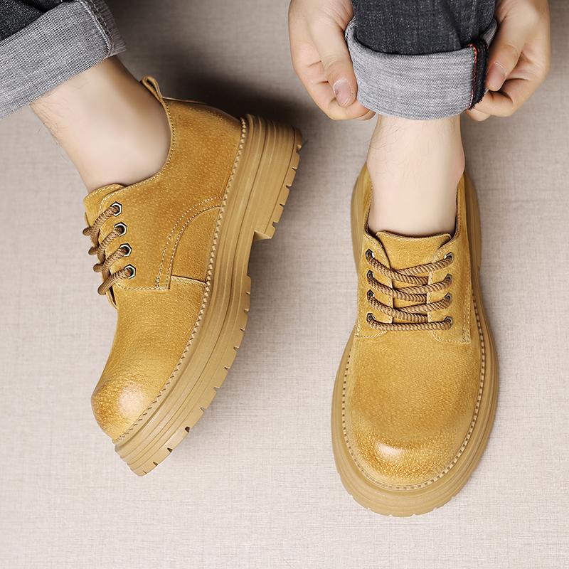 Fashion Fashion Men's Thick Soled Shoes Luxury and Minimalist Styles Party or Work Business Office Thick Soled High-quality Shoes