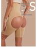 High Waist Slimming Body Shaper Boxer Briefs for Women - Postpartum Control, Hip Lift, Abdomen Support, Open Butt Design.