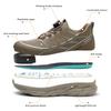 Rotating Button Safety Shoes Lightweight Work Sneakers Steel Toe Safety Work Boots Anti Puncture Industrial Safety Tennis Shoes