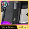 Car Stickers For Alfa Romeo Carbon Fiber Car Seat Belt Shoulder Cover Safety SeatBelt Protection Pad For Alfa Romeo 4C 159 166 S