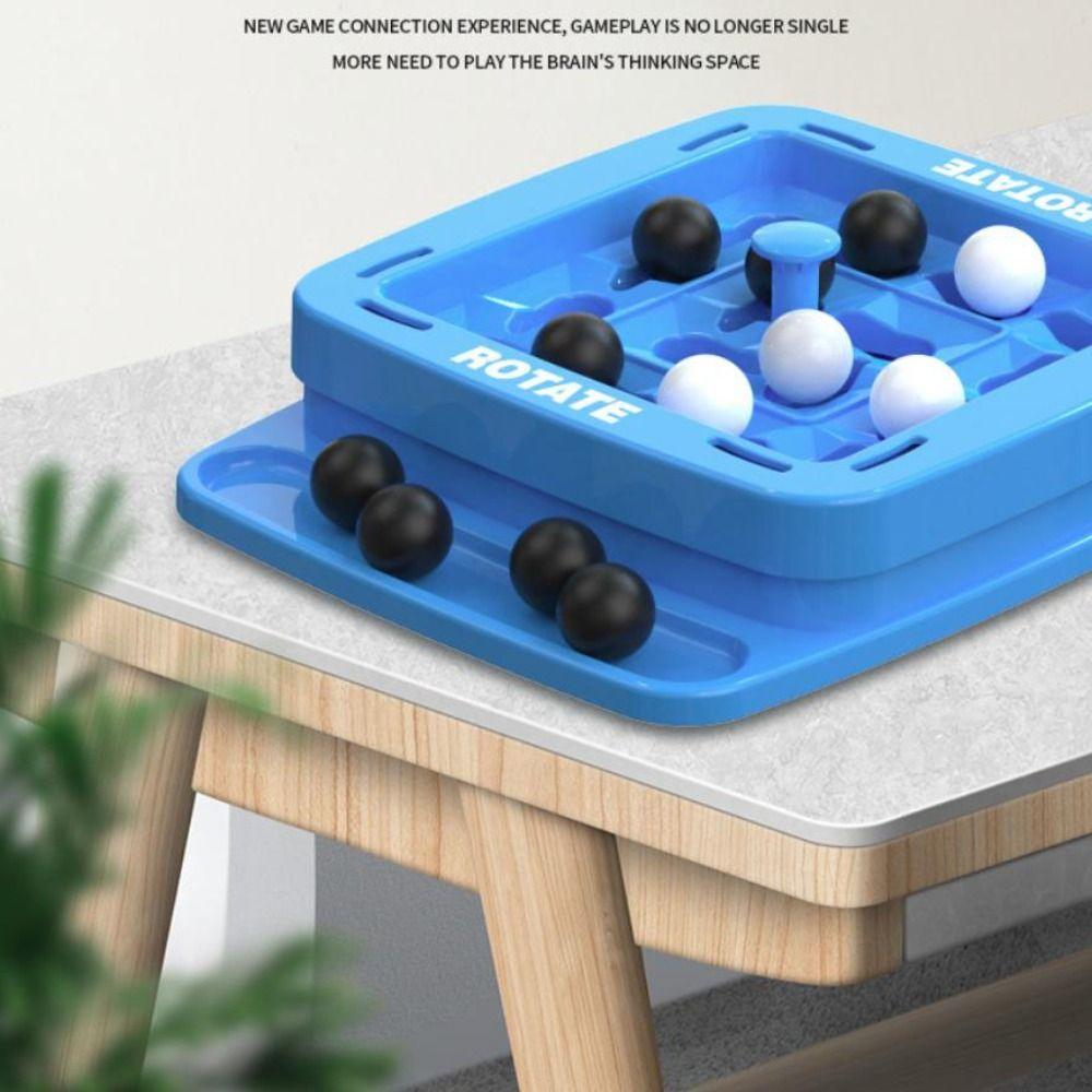 Black And White Four In A Row Game Interactive Fast Strategy Orbit Logic Board Game Educational Diy Track Logic Chess