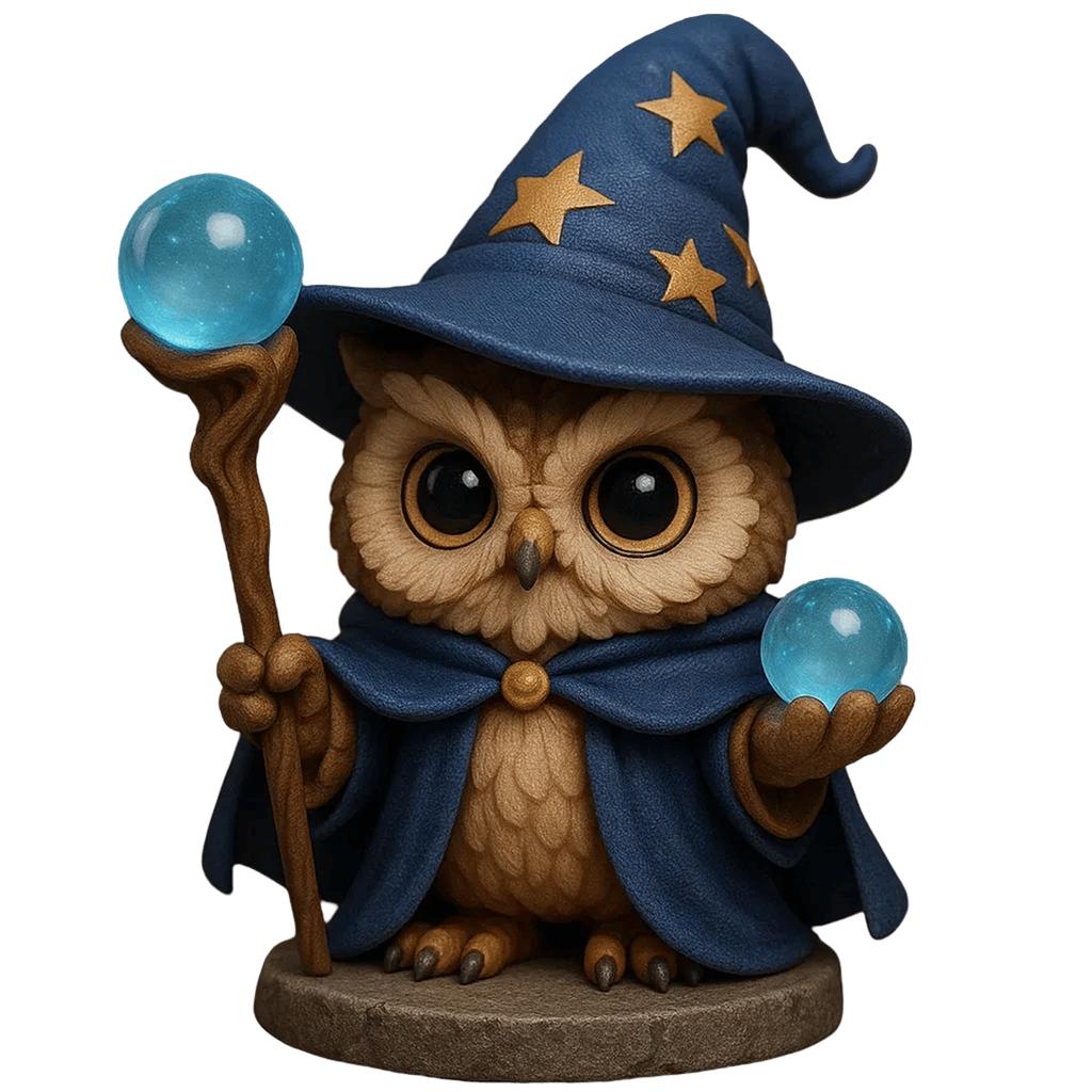 Owl 24 Days Christmas Countdown Calendar with Mini Owl Figurines Christmas Advent Calendar for Home Decor & Festive Display