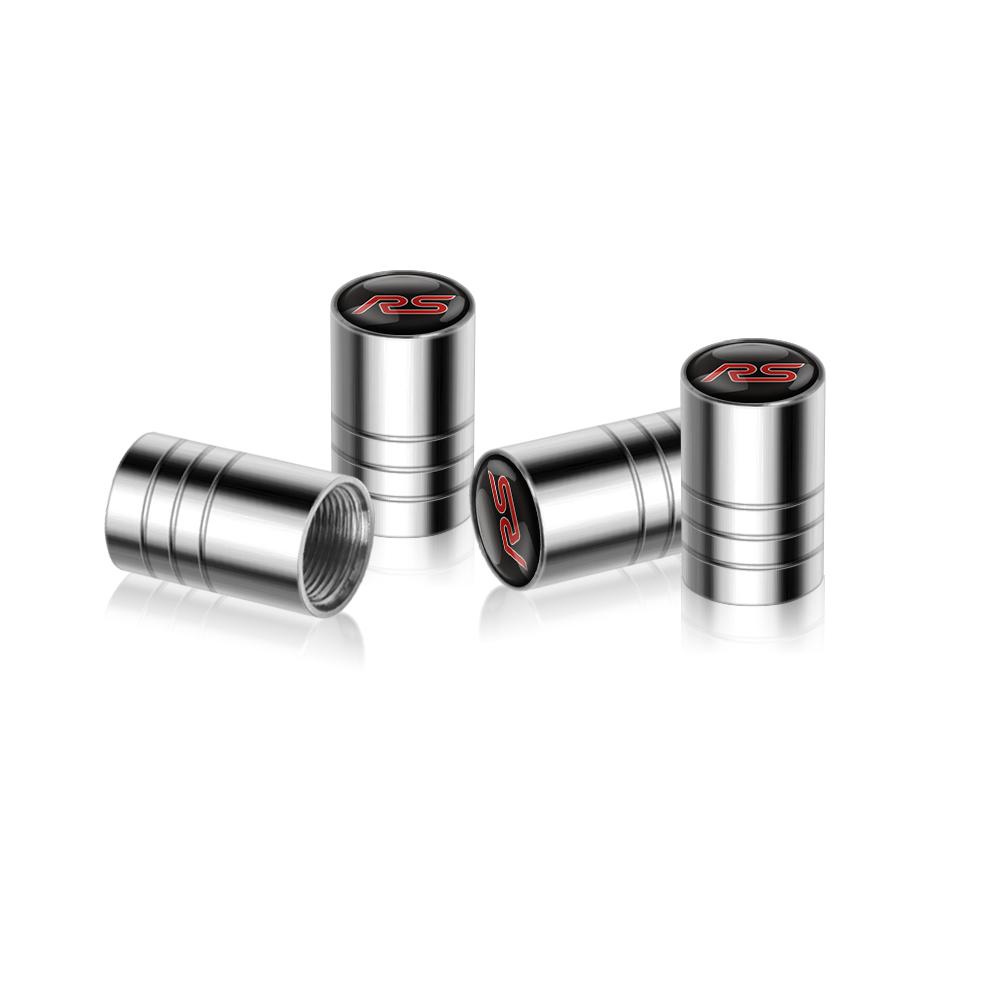 4Pcs Car Accessories Metal Alloy Tire Valve Tyre Stem Air Caps For Ford Ecosport Transit Escort Focus Kuga Tierra Fiesta Shelby
