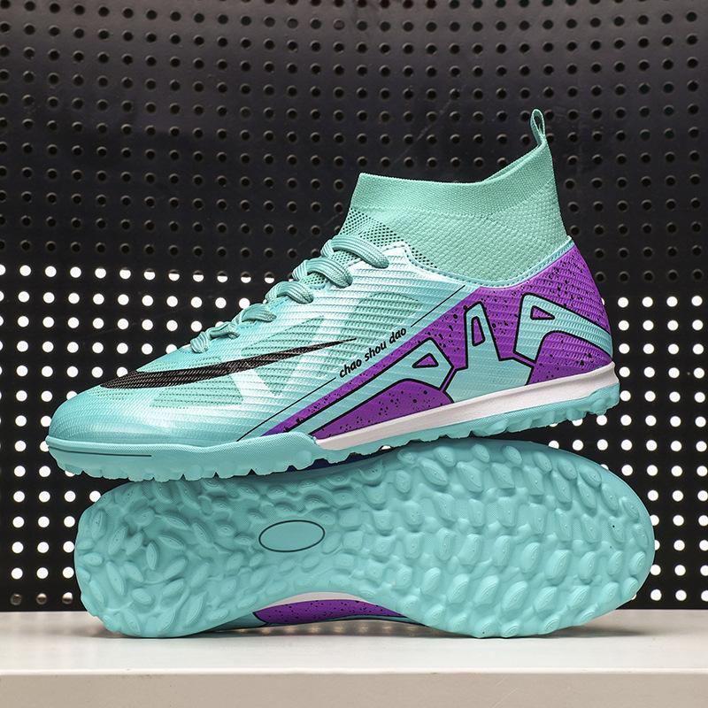 New football shoes Competition grade football shoes Men's high-top spikes Student training shoes Football game sports shoes