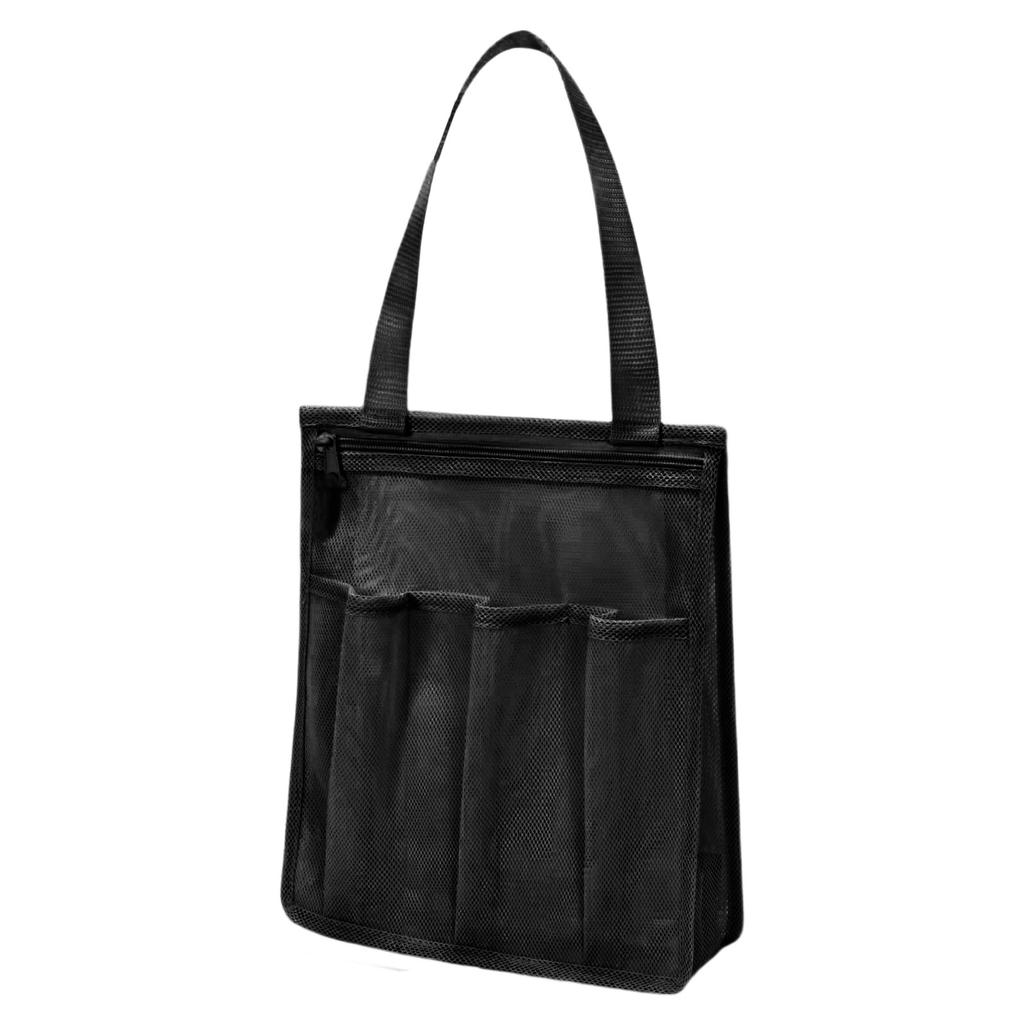 Portable Mesh Shower Bag for Beach Gym Travel Ventilated Bath Storage Organizers With Hanging Hook