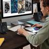 KK Cable Desktop Speaker PC Desktop Speaker Stands x 4cm C-01 Stands, Speaker/Small (Pair) Length 15.5cm Width 11.5cm Height C-01 (Black)