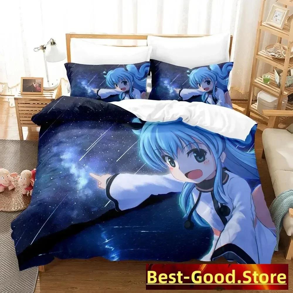 New Sora No Method Celestial Method Bedding Set Single Twin Full Queen King Size Bed Set Adult Kid Bedroom Duvetcover Sets Anime