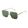Retro Metal Oversized Square Polarized Sunglasses for Women Men Vintage Classic G15 Green Pilot Sun Glasses UV400 Shades SZ50