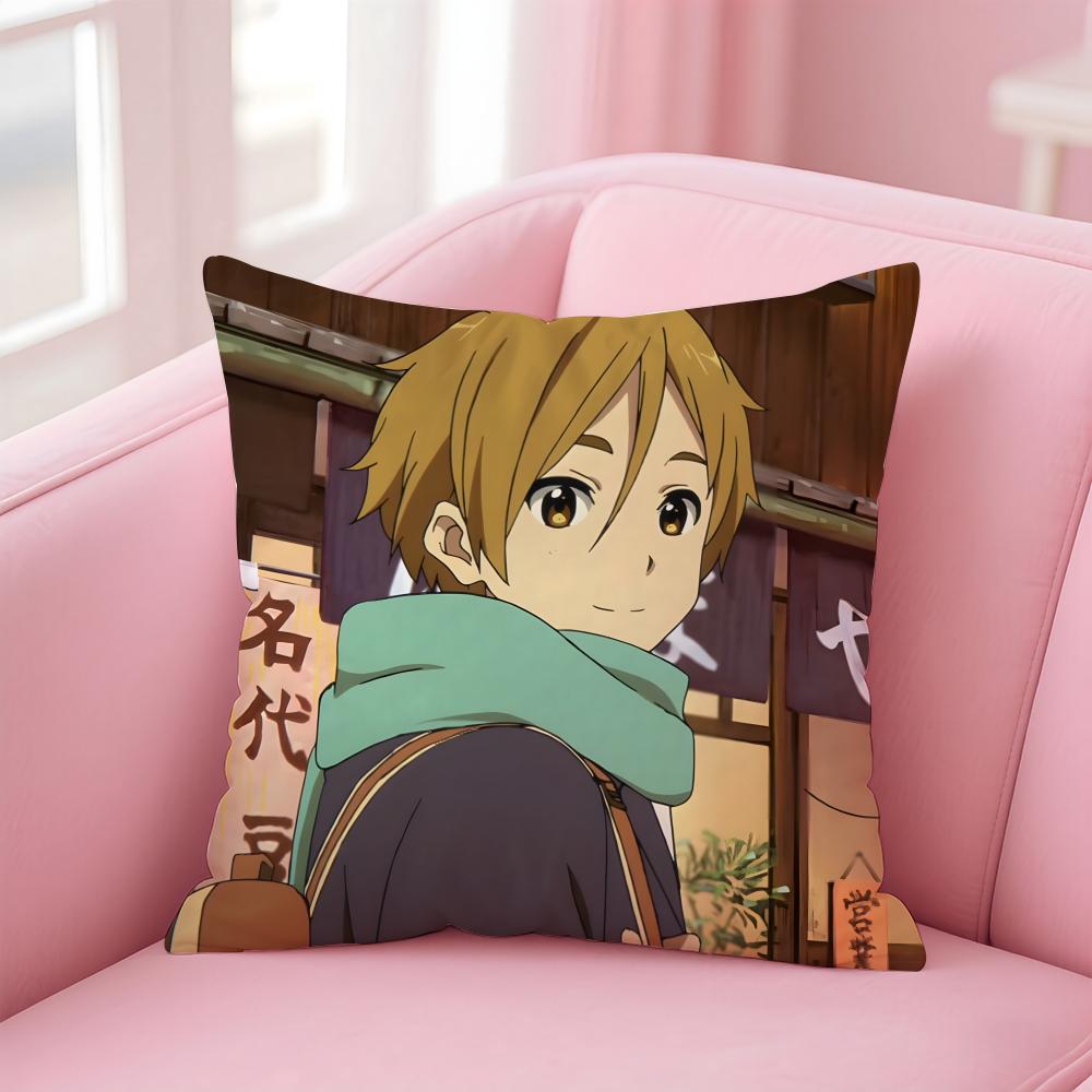 Anime T-Tamako M-Market Cushion Cover Home & Car Multi-Scene Pillow Cover - Reversible, Soft & Durable for Daily Use