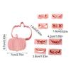 Halloween Pumpkin Cookie Cutter Biscuit Pastry Fondant Molds Pack Of 10 Pastry Fondant Molds With Replaceable Expressions For
