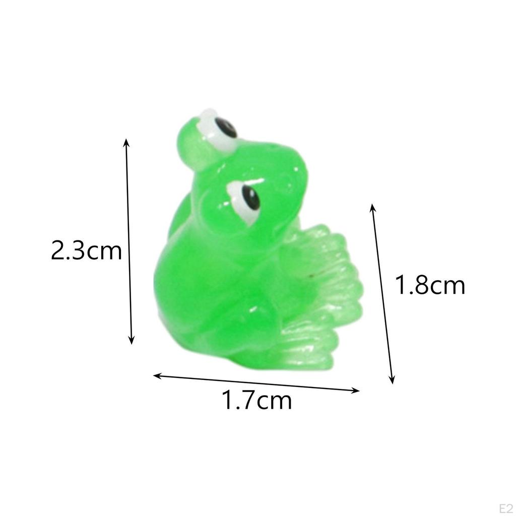 10Pcs Resin Figurines Frog Statue Decorative Gift Landscape Ornaments Garden Accessories for