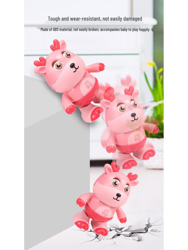 Electric Deer Toy with Sound, Light, Swinging, and Winking Eyes - Children's Toy Inspired by TikTok.