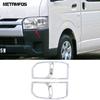 Head Light Lamp Cover Trim For Toyota Hiace Commuter 2011-2015 2016 2017 2018 Chrome Headlight Protection Frame Car Accessories