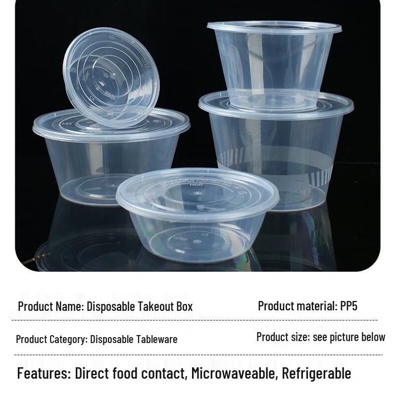Disposable Food Containers with Lids