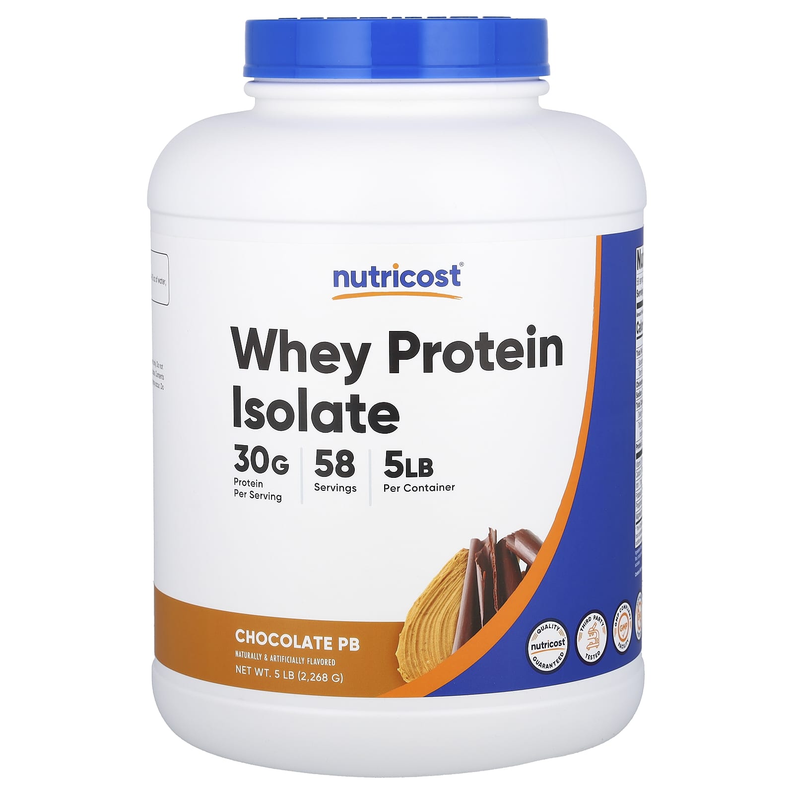 

Whey Protein Isolate, Chocolate Pb, 2,268G(5Lb)
