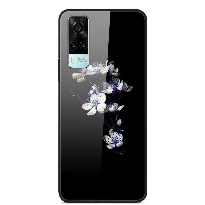 Tempered Glass Case For Vivo Y31 Y51 Case Soft Silicome Bumper For Vivo Y51 Y31 Phone Case Hard Glass Back Cover Y 31 Y 51 Funda Vivo Y31