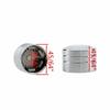10 Stück Motorrad Zündkerzenkappe Stecker Schraube Motorzylinderkopf Bolzenabdeckung Chrom für Motorräder mit 7/16" ( 11,5 mm)
