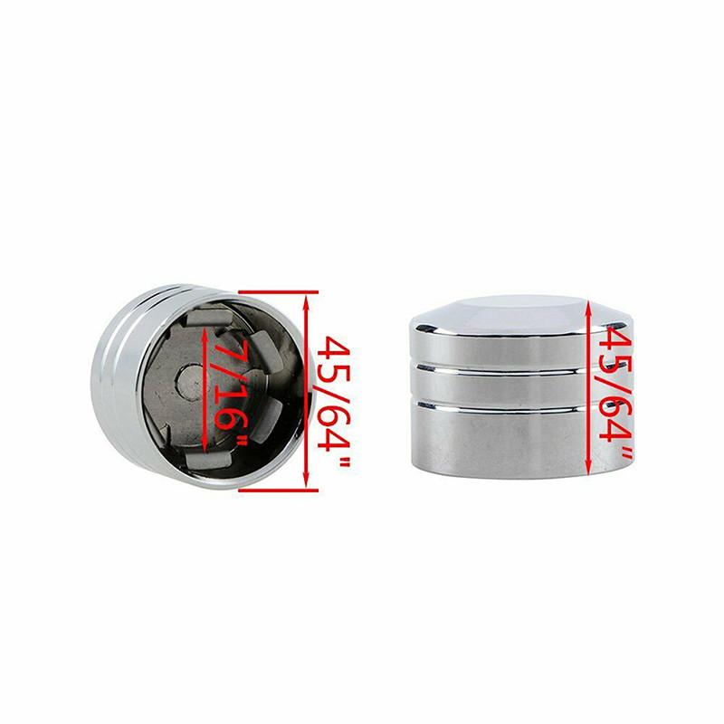 10 pcs Motorcycle Spark Cap Plug Screw Engine Head Bolt Cover Chrome for Motorcycles with 7/16" ( 11.5mm)
