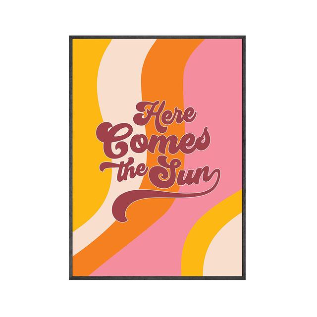 Poster Songtexte Wandkunst Poster Groovy Rainbow Bunte Mode Leinwand Malerei Poster und Drucke Wandkunst für Zimmer Home Decor