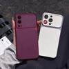 Luxury Faux Leather Phone Case for Vivo Y72 5G with Big Window Camera Protection Cover