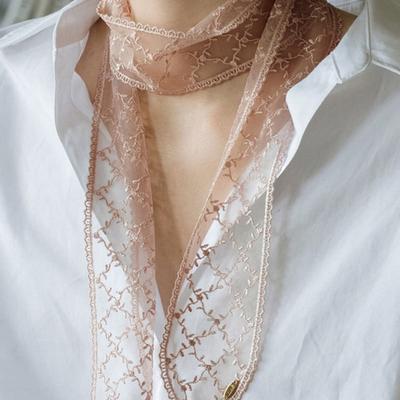 HAS HON021 Lace Long Tie Scarf