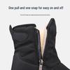 Men's High-Top Waterproof Wool Snow Boots - Warm Outdoor Ankle Cotton Shoes