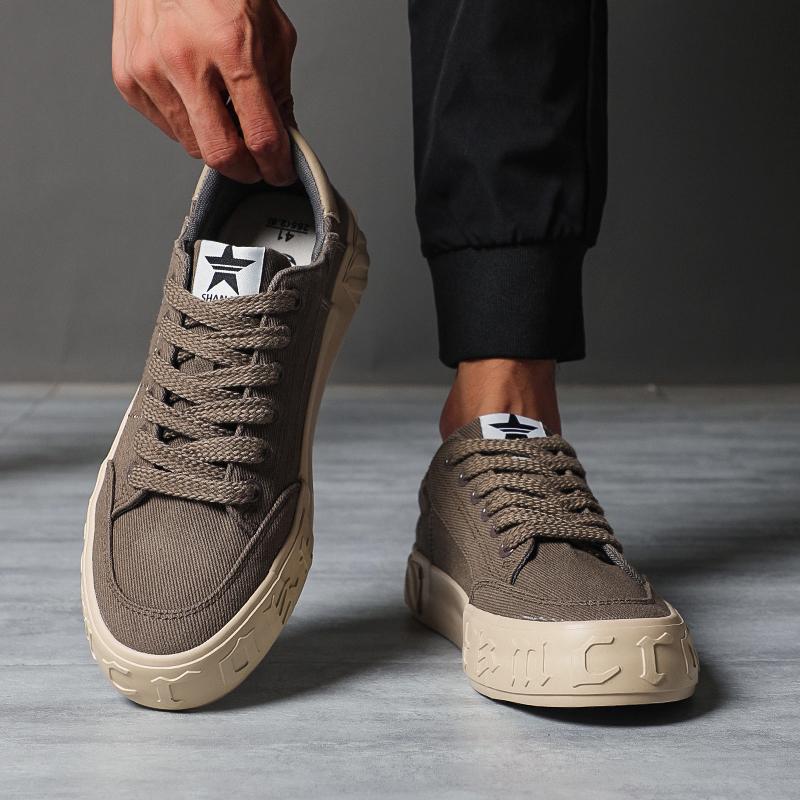 Fashion Spring Summer Men's Casual Boat Shoes Lightweight Slip-on Driving Shoes Men Low-cut Breathable Canvas Men Shoes Loafers SS24806