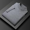 Men'S Short-Sleeve Sweater, Half-Turtleneck Sweater, Thin Pullover Half-Sleeve, Middle-Aged And Young Men'S Knit T-Shirt