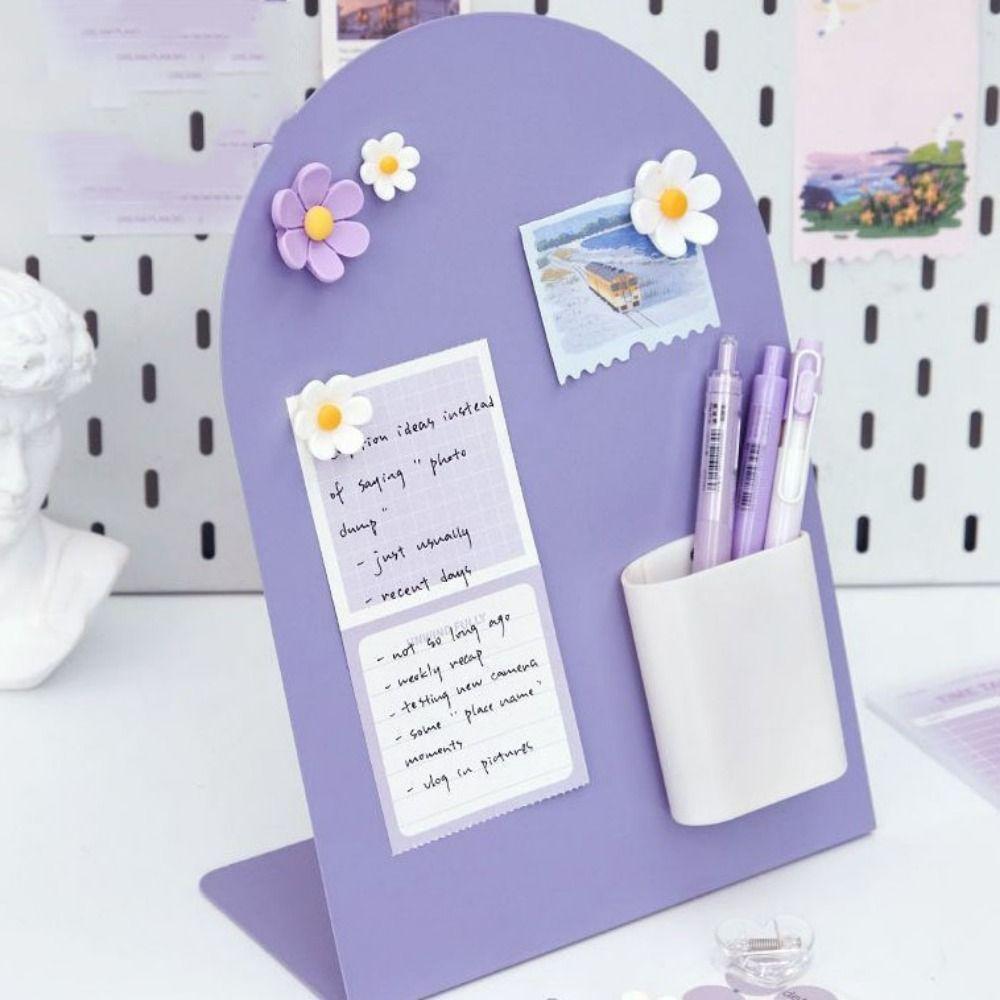 Metal Large Capacity Message Board Standing Plates Vertical Curved Drawing Board Painting Board