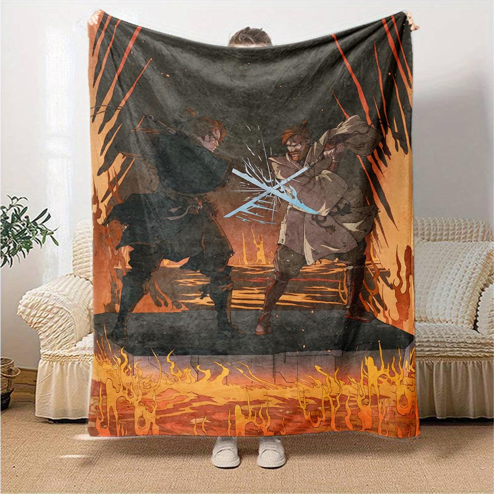 Star Wars Blanket Durable Comfort Perfect for Office Chair Livingroom All-Season Use Stylish Decor Perfect Gift for Relatives and Friends