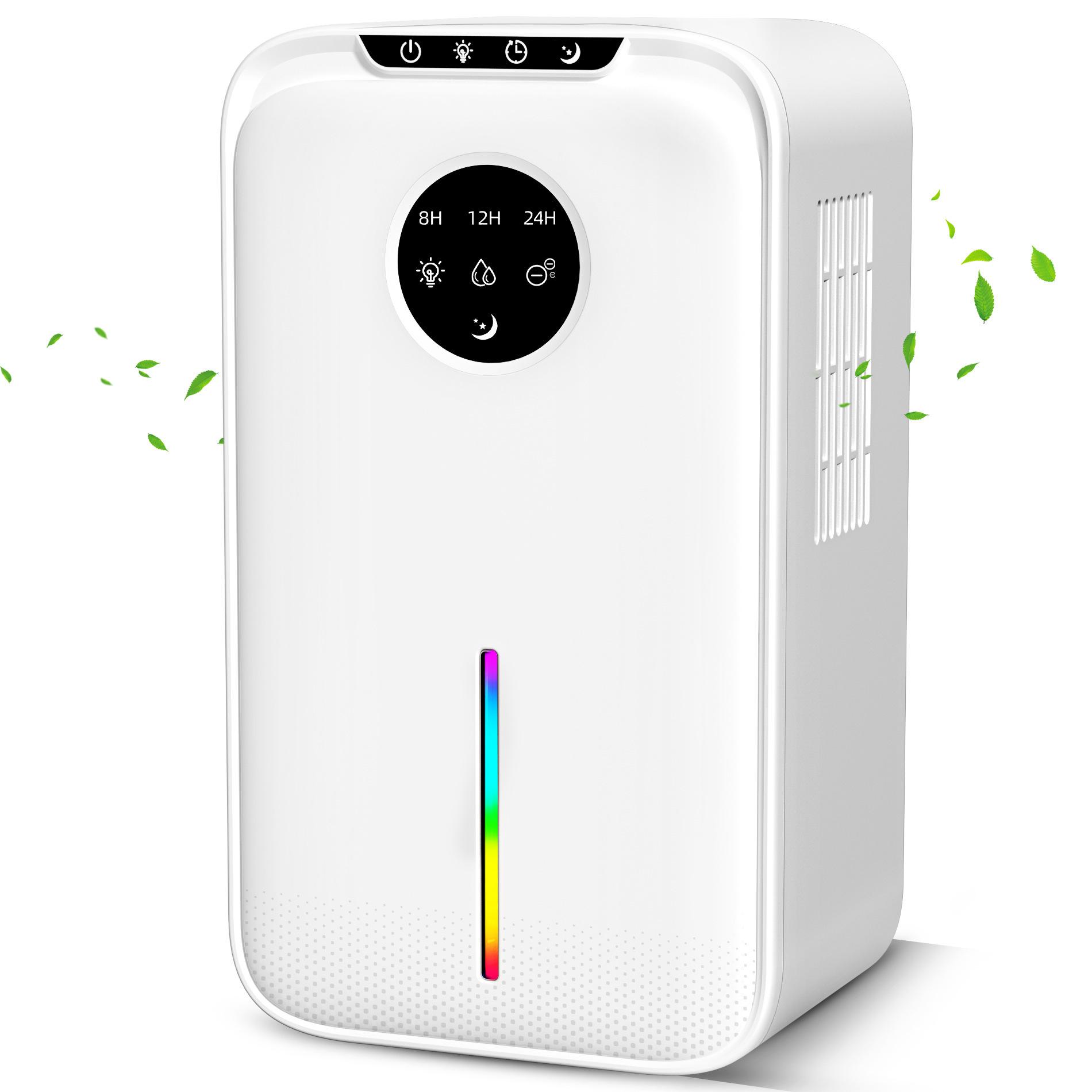 1000mL/D Single-Core Silent Desktop Dehumidifier - Compact Indoor Bedroom Model UK Plug