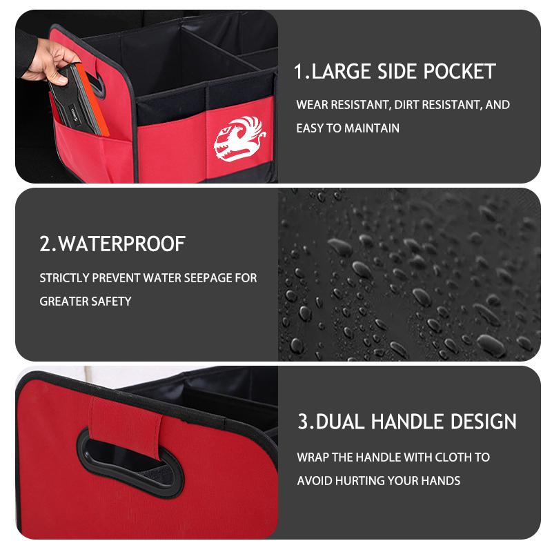 Große Kapazität Auto Aufbewahrungsbox Kofferraum Organizer Faltbar Ladung Für Vauxhall Tigra Corsa VXR Astra D G J H Zafira Vectra