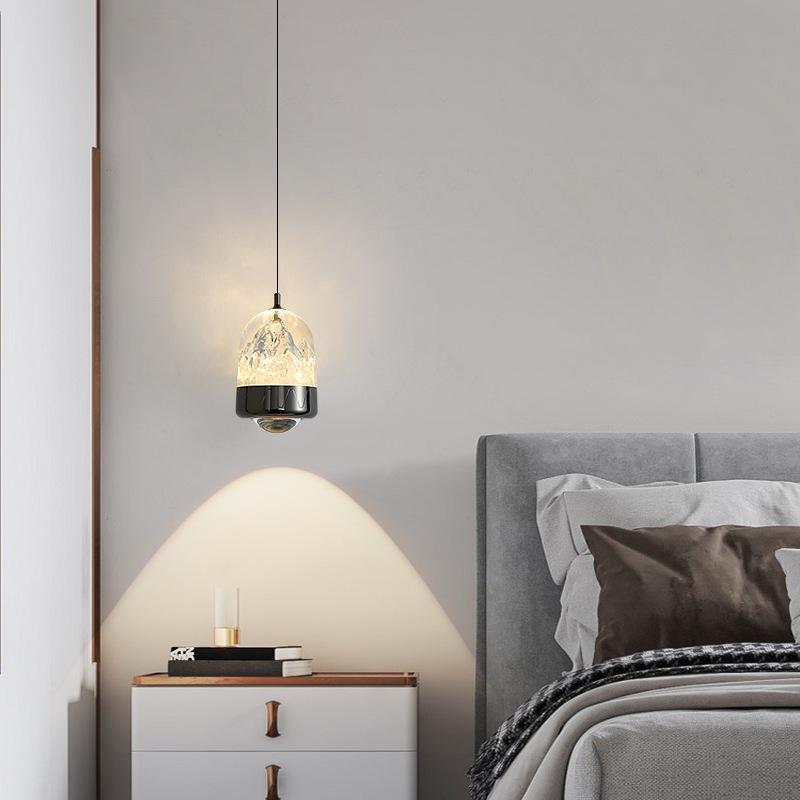 Luxury Italian Minimalist Snow Mountain Pendant Light for Entryway, Bedroom, or Bedside