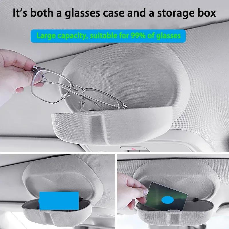 For Geely Atlas II Starray Boyue L Glasses Spectacles Holder Box Case Car Interior Sunroof ABS Case Sunglasses Clip Car Organize