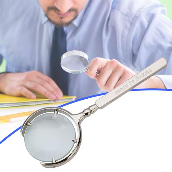8 X Förstoringsglas Vintage Förstoring Zinklegering Läsning Handhållet Förstoringsglas för Inspektion