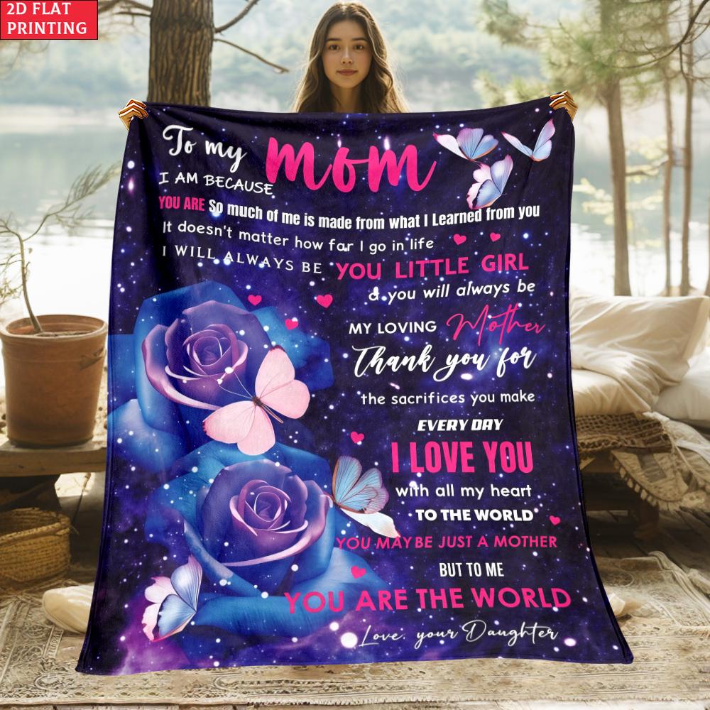 Gift for Daughter Print Thin Flannel Blanket for Bedroom,Living Rooms,Sofas Blankets,Lunch Breaks,blankets Fluffy Blanket