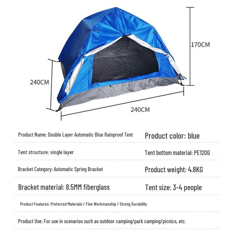Automatisches Doppelwand-Campingzelt