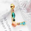 1PC 26 Letters Colorful Jewelry Gifts for Women Alphabet Brooch A-Z Rhinestone Letter Pin
