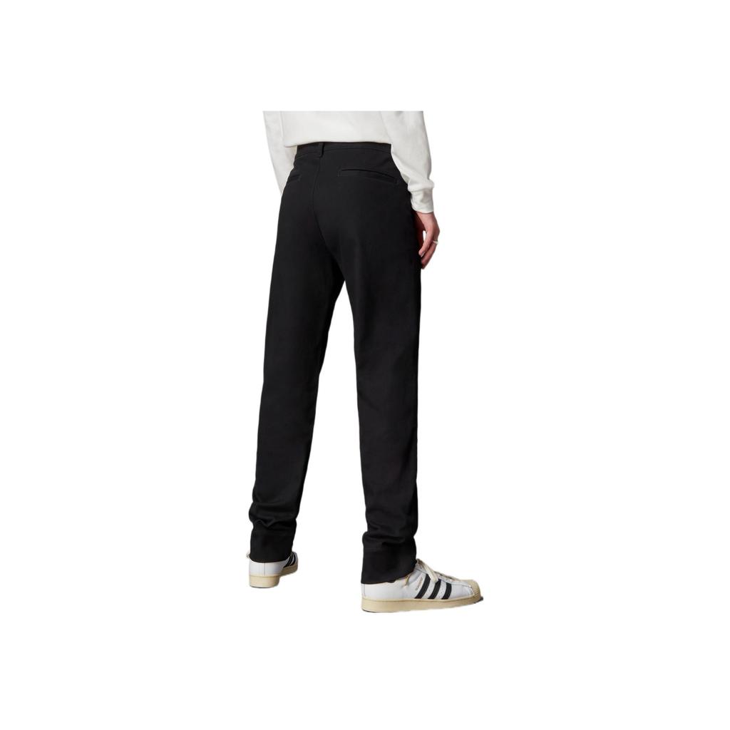 adidas Originals Trefoil Blue Version Solid Logo Badge Pattern Button Sports Pants Men Bottoms Black H33478